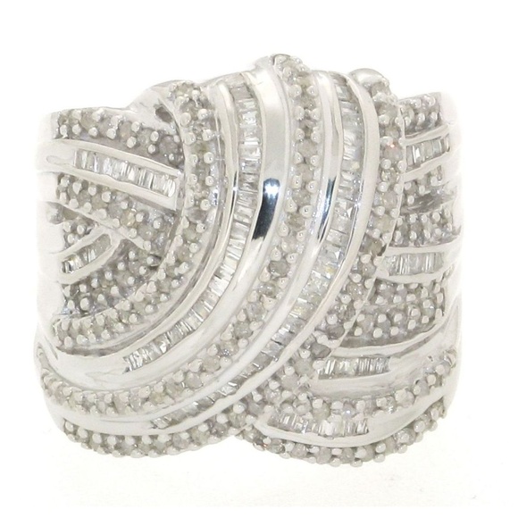 recaro north Jewelry - 1 Carat Diamond Ring Sterling Silver Beautiful NEW